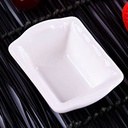 PLAT CERAMIQUE 8,5 X 6 X 4 CM BLANC