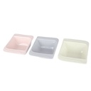 PLAT CERAMIQUE 14,5 x 11x 5 CM MIX JAUNE/GRIS/ROSE