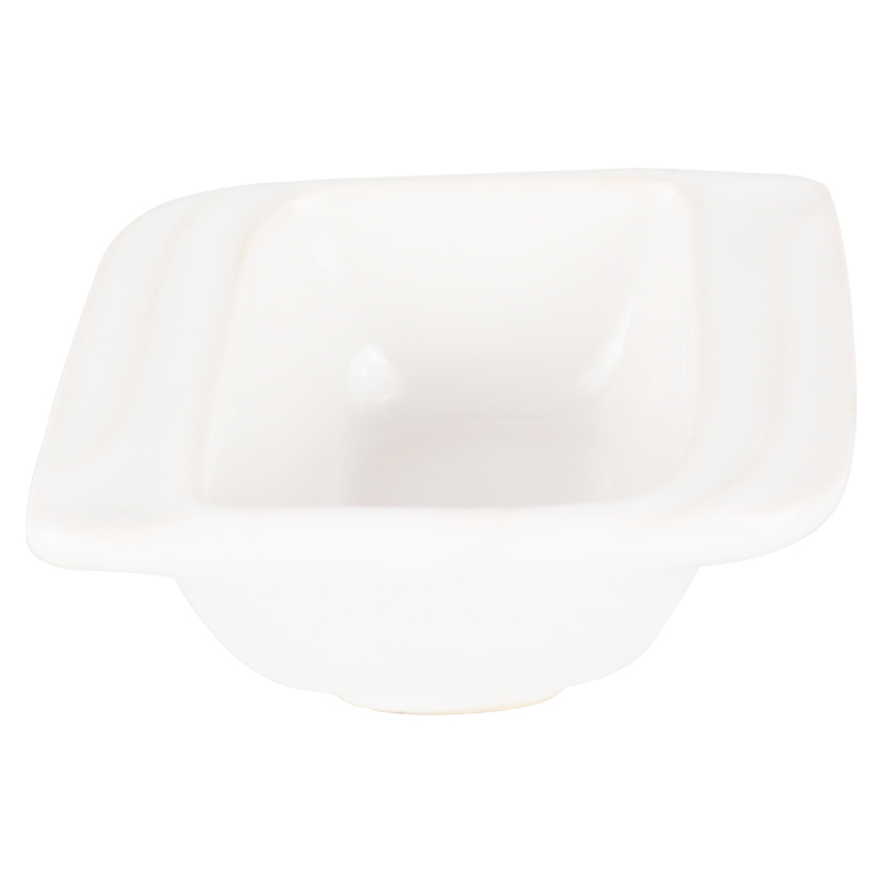 PLAT CERAMIQUE 8,5 X 7 X 4 CM BLANC