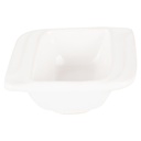PLAT CERAMIQUE 8,5 X 7 X 4 CM BLANC