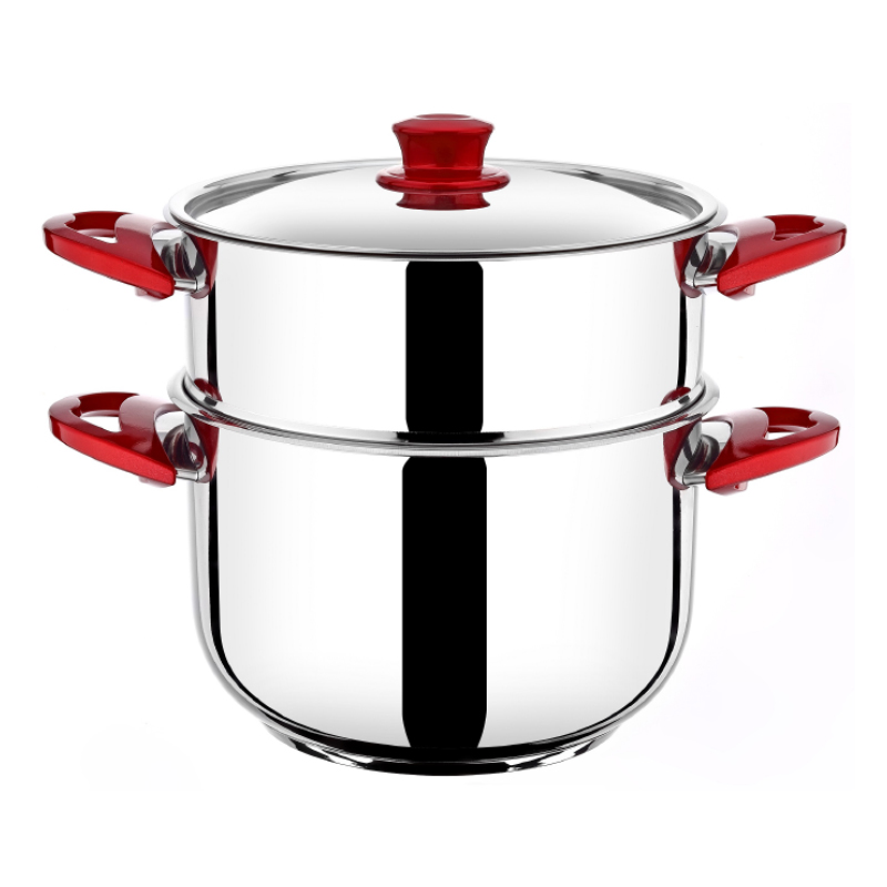 COUSCOUSSIER 24 CM . 8 LITRES. POIGNEES PLASTIQUE