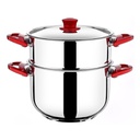 COUSCOUSSIER 24 CM . 8 LITRES. POIGNEES PLASTIQUE