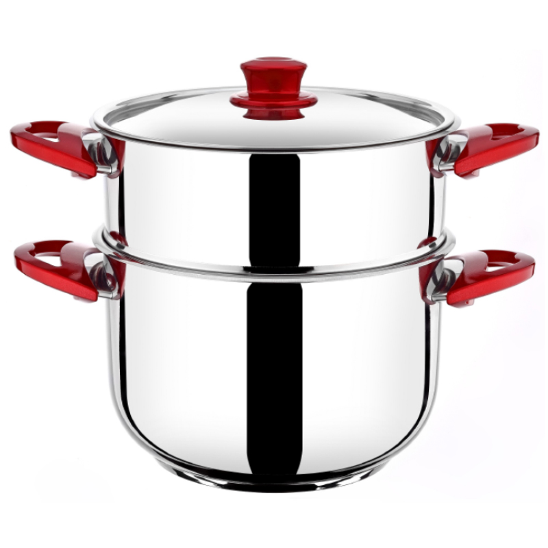 COUSCOUSSIER 26 CM . 10 LITRES. POIGNEES PLASTIQUE