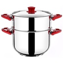 COUSCOUSSIER 26 CM . 10 LITRES. POIGNEES PLASTIQUE