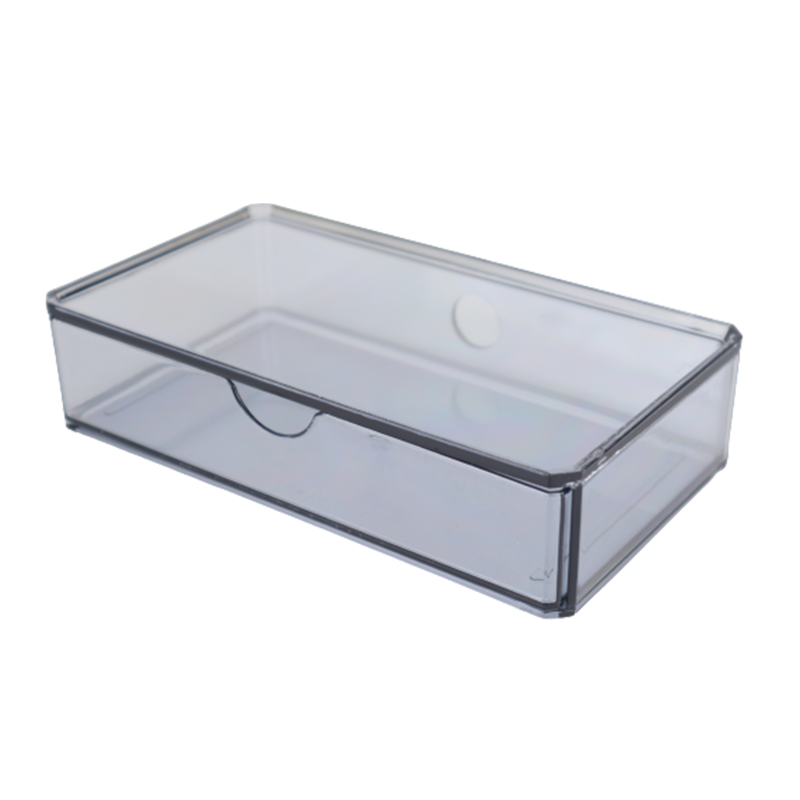RANGE MAQUILLAGE 18X10X4,5 CM TRANSPARENT FUME