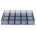 RANGE MAQUILLAGE 22X12X6 CM TRANSPARENT
