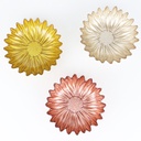 ASSIETTE DESIGN VERRE 14 X 14 CM COULEURS MIX