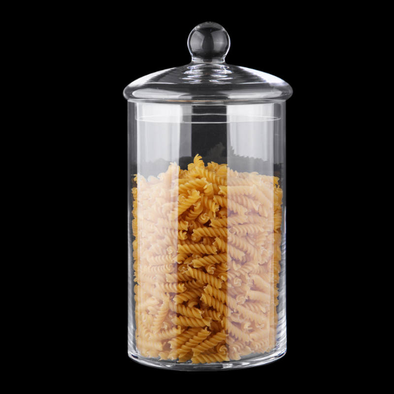PRESENTOIR ALIMENTS VERRE 12x23.5 cm AVEC COUVERCLE