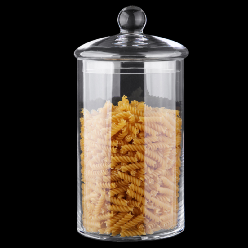 PRESENTOIR ALIMENTS VERRE 12x25.5 cm AVEC COUVERCLE