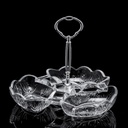PRESENTOIR 3 COMPARTIMENTS VERRE 21x10cm 