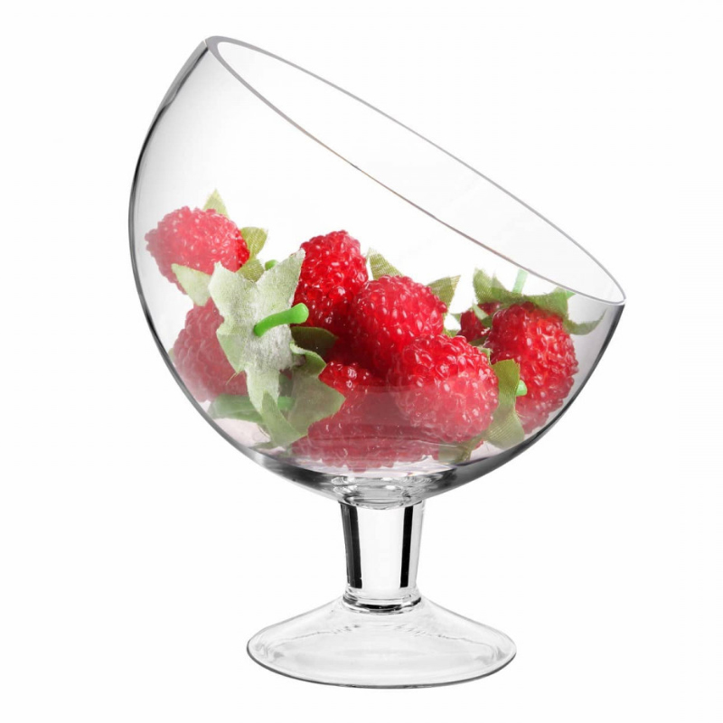 BOL VERRE 23 CM AVEC PIED