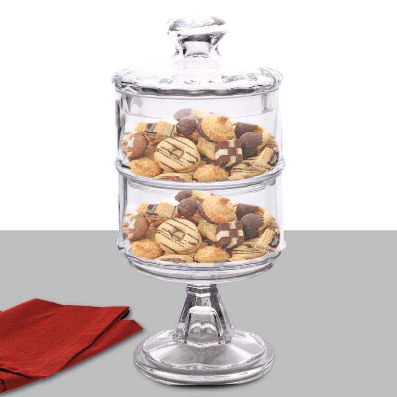 PRESENTOIR VERRE 12x27cm AVEC PIED