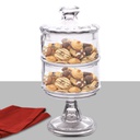 PRESENTOIR VERRE 12x27cm AVEC PIED