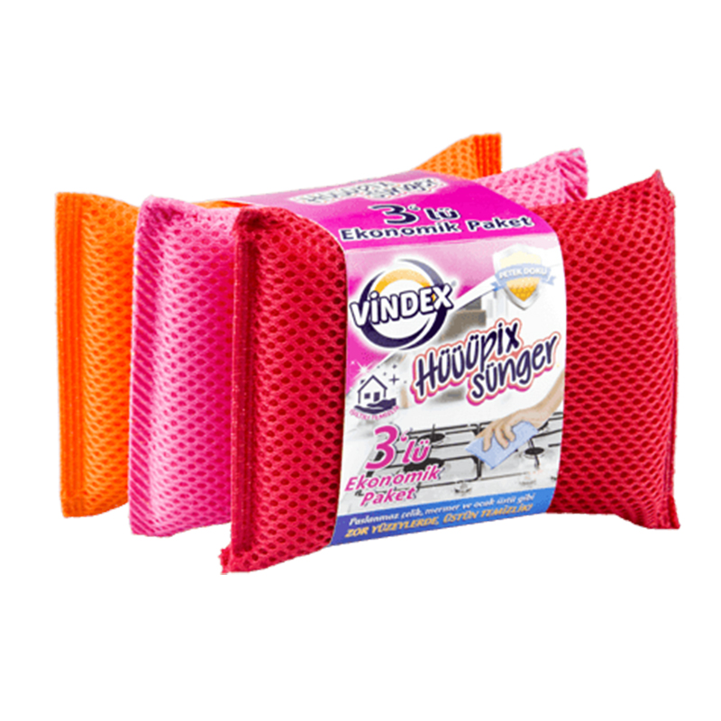 LOT DE 3 EPONGES MAGIQUE 14 X 8 X 2 CM