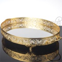 PLATEAU DECO OVAL 51X33 CM MODELE OR 