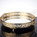 PLATEAU DECO ROND 35 CM MODELE OR 
