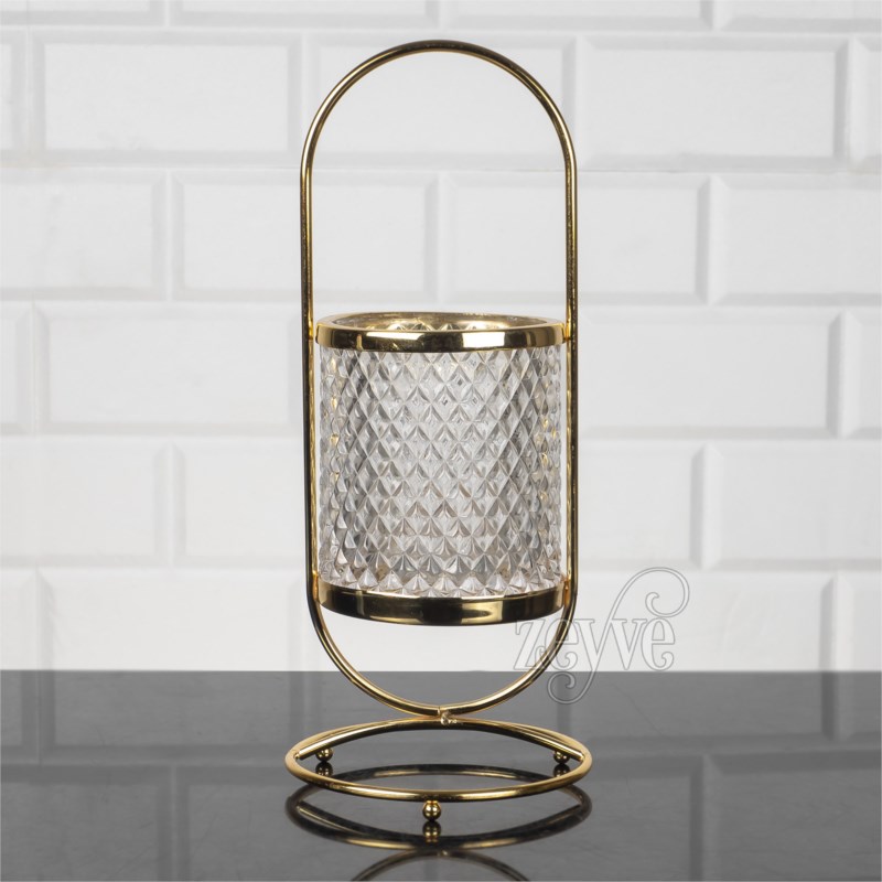 BOITE DECO VERRE CRYSTAL 32x12 CM MODELE OR 