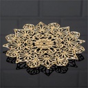 DESSOUS DE TABLE DECO METAL 16 CM MODELE OR 