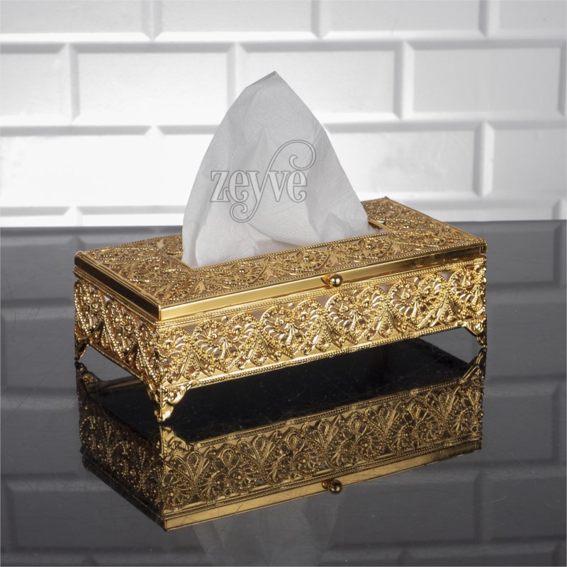 PORTE PAPIER LUXE 24x12x8cm MODELE OR 