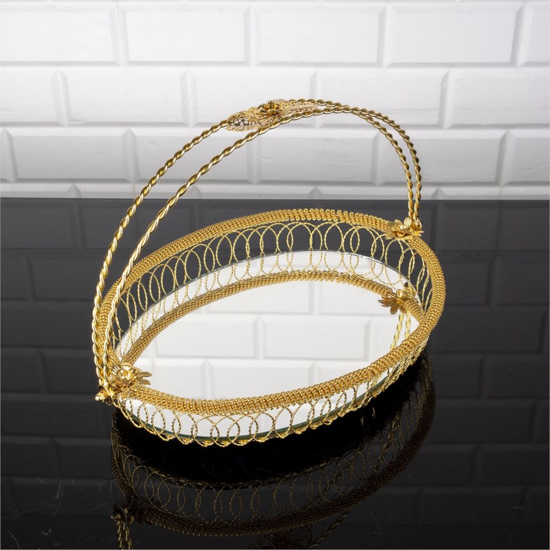 PLATEAU PRESENTATION 23X23X34 CM MODELE OR 