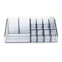 BOITE RANGEMENT MAQUILLAGE 22 X 13 X 8 CM FUME