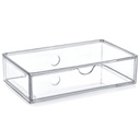 BOITE RANGEMENT MAQUILLAGE 23 X 13 X 6 CM TRANSPARENT
