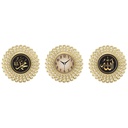 SET 3 PIECES (2 MIRROIRS + SIGNE RELIGIEUX) 35 CM. MIX OR/ARGENT