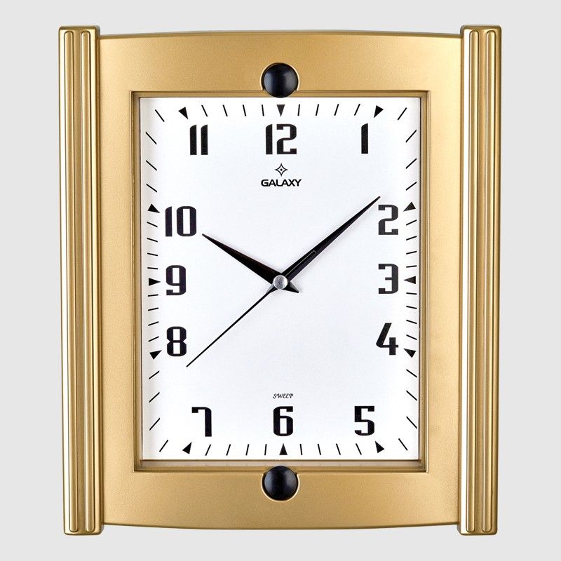 HORLOGE DECORATIVE MURALE 25X29.5 CM MIX OR/ARGENT/MARRON