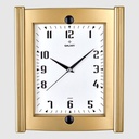 HORLOGE DECORATIVE MURALE 25X29.5 CM MIX OR/ARGENT/MARRON