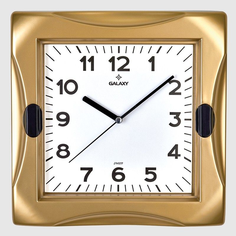 HORLOGE DECORATIVE MURALE 29X29 CM MIX OR/ARGENT