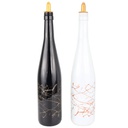 BOUTEILLE HUILE VERRE 750 CC MIX NOIR/BLANC