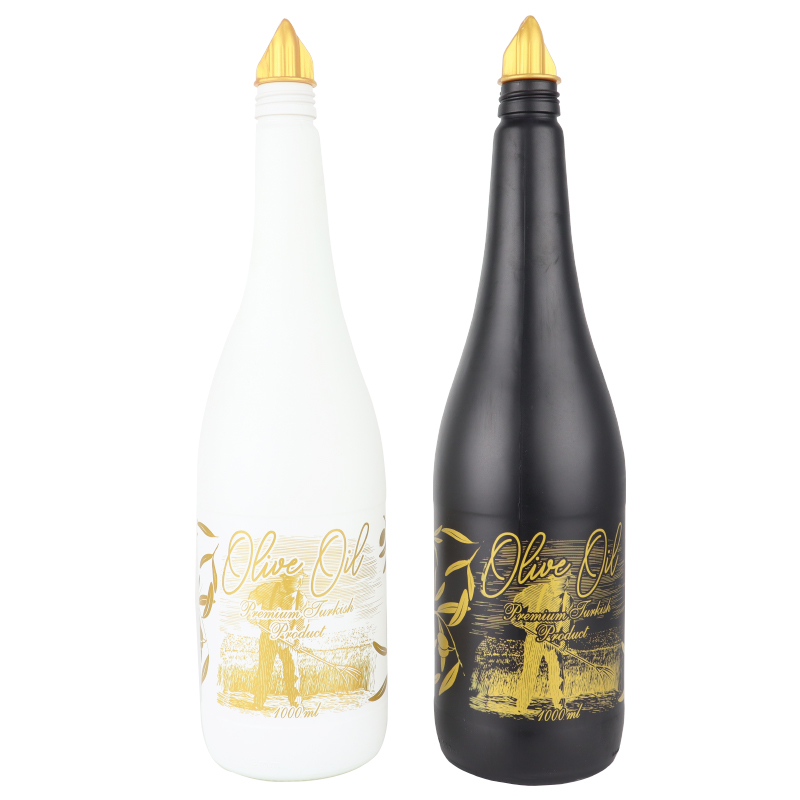 BOUTEILLE HUILE VERRE 1000 CC MIX NOIR/BLANC