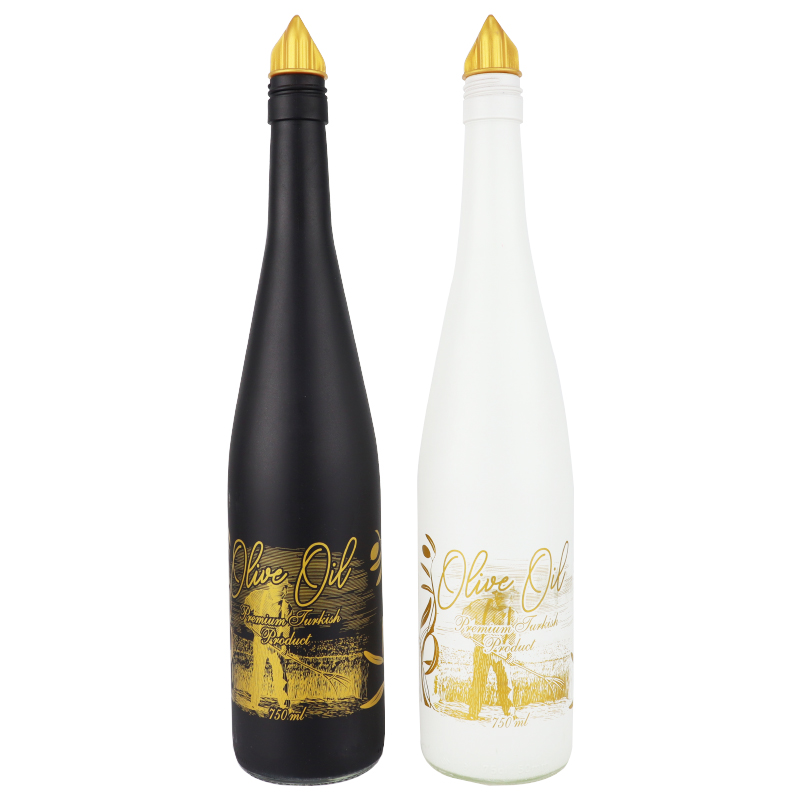 BOUTEILLE HUILE VERRE 750 CC MIX NOIR/BLANC