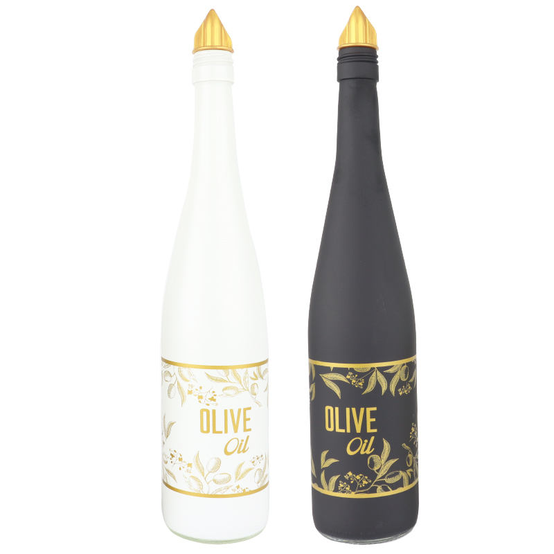 BOUTEILLE HUILE VERRE 750 CC MIX NOIR/BLANC