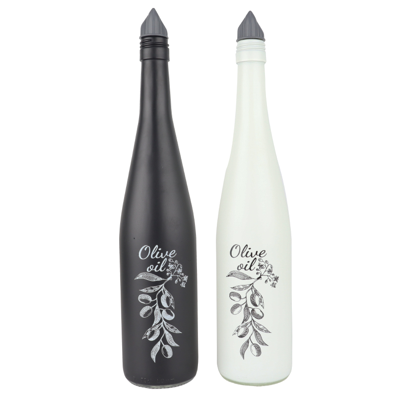 BOUTEILLE HUILE VERRE 750 CC MIX NOIR/BLANC
