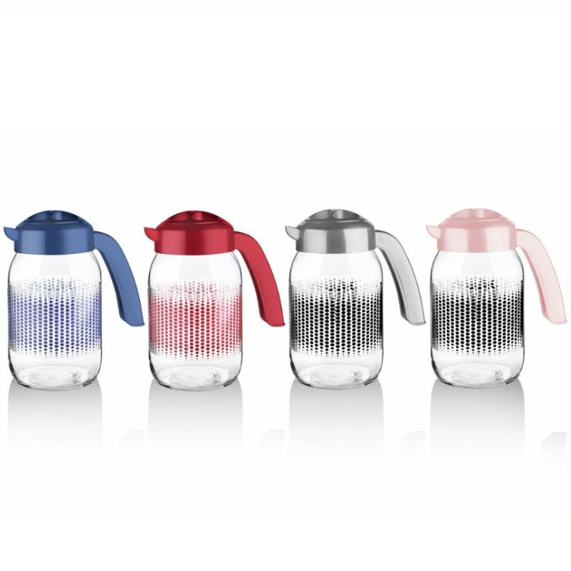 CARAFE VERRE 1500 CC MIX BLEU/ROUGE