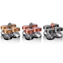 SET RANGE EPICES 4 PIECES 425 CC VERRE MIX OR/NOIR/CUIVRE