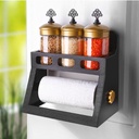 SET RANGE EPICES 3 PIECES 660 CC VERRE + PORTE SERVIETTE MIX GRIS/OR/ROSE