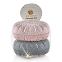 2 PIECES PORTE SAVON MIX GRIS/NOIR