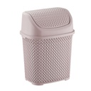 POUBELLE 6 LITRES MIX BEIGE/GRIS/BLANC/ROSE
