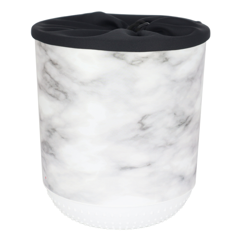 BAC DE RANGEMENT TISSU 5 LITRES DESIGN MARBRE