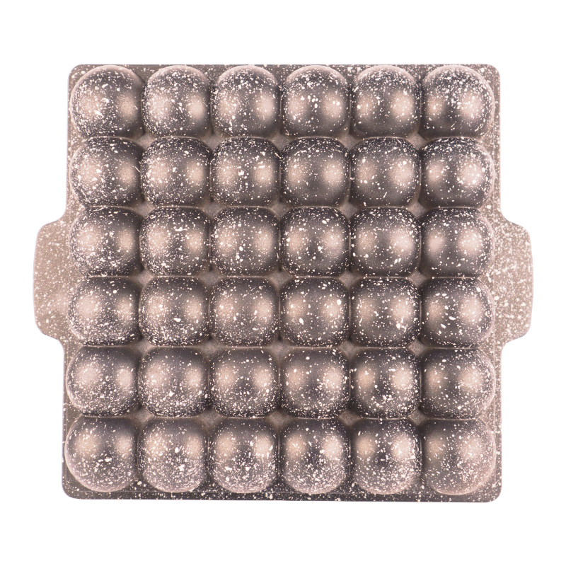 MOULE LUXE GRANIT 32X28X7 CM MIX NOIR/OR/CREME