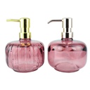 DISPENSEUR SAVON DECO 500 CC MIX AMBRE/BLANC/OR