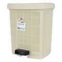 POUBELLE A PEDALE 23 LITRES BEIGE