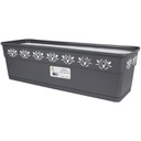POT DE FLEUR 50 CM MIX GRIS/BLANC 16 X 14,5 X 50 CM