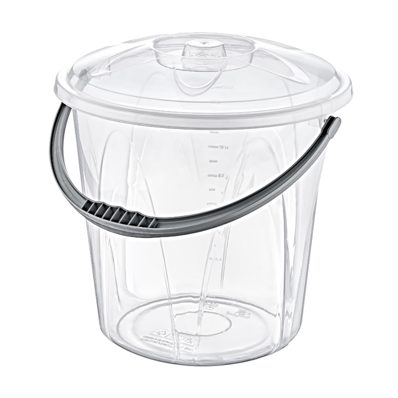 SEAU ALIMENTAIRE 10 LITRES TRANSPARENT