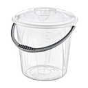 SEAU ALIMENTAIRE 10 LITRES TRANSPARENT