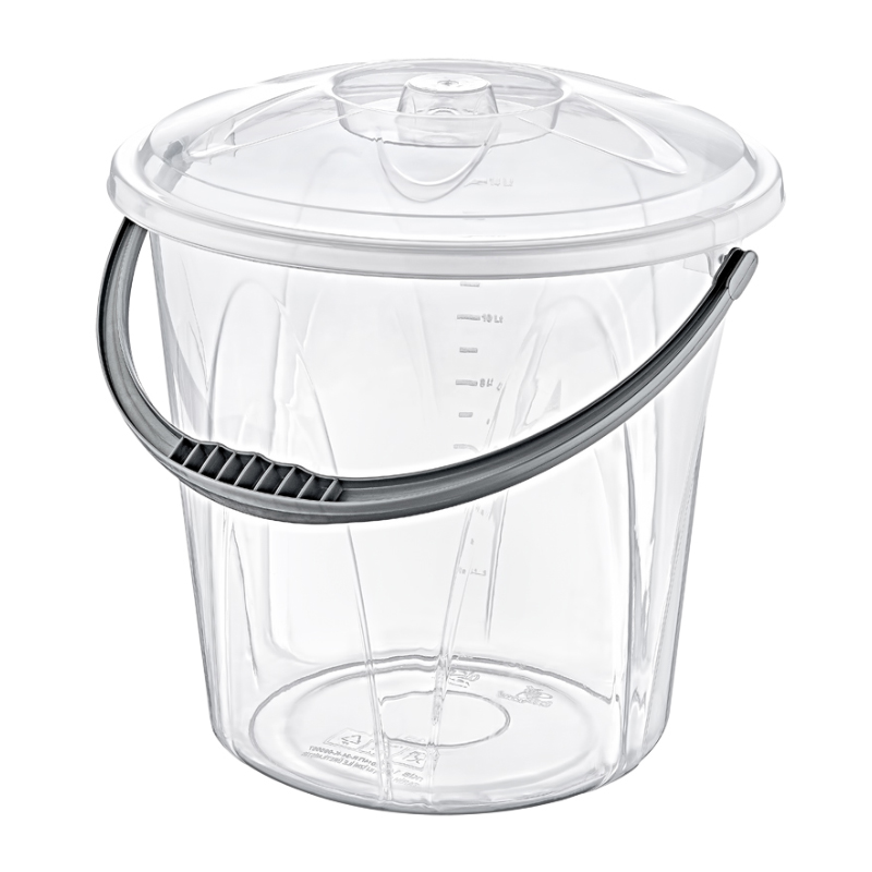 SEAU ALIMENTAIRE 15 LITRES TRANSPARENT