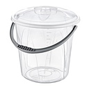 SEAU ALIMENTAIRE 15 LITRES TRANSPARENT