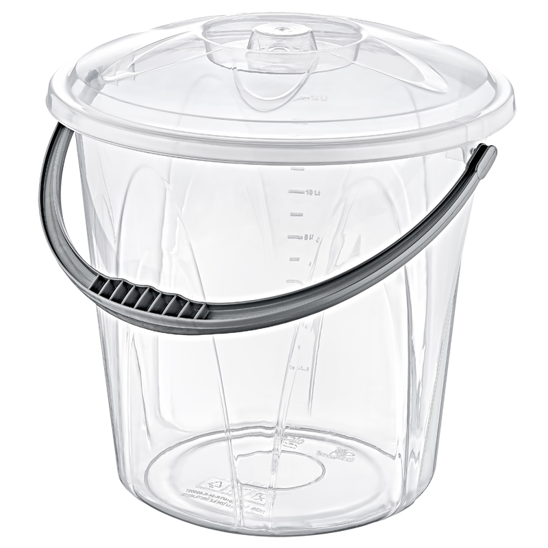 SEAU ALIMENTAIRE 20 LITRES TRANSPARENT